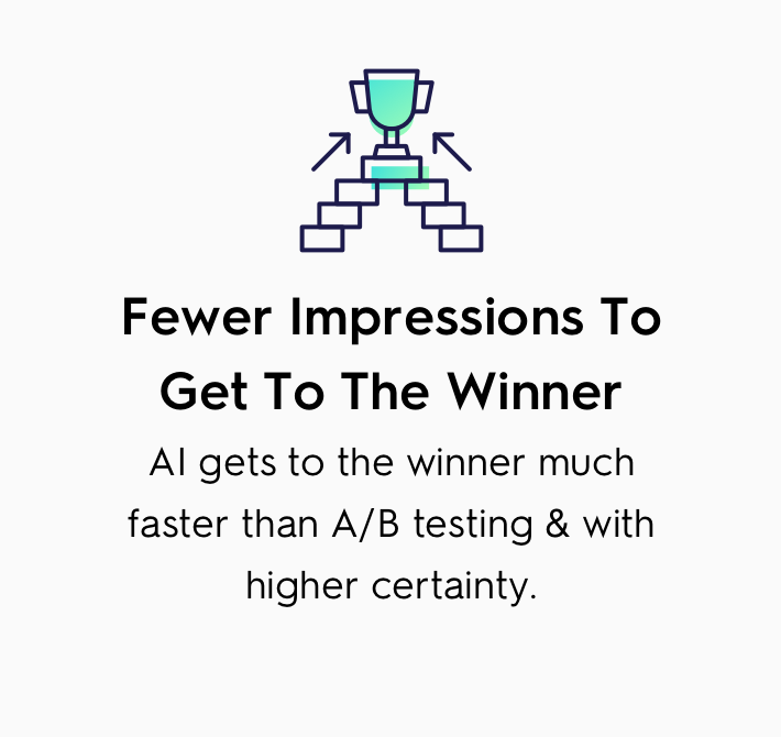get to the winner faster than with a/b testing