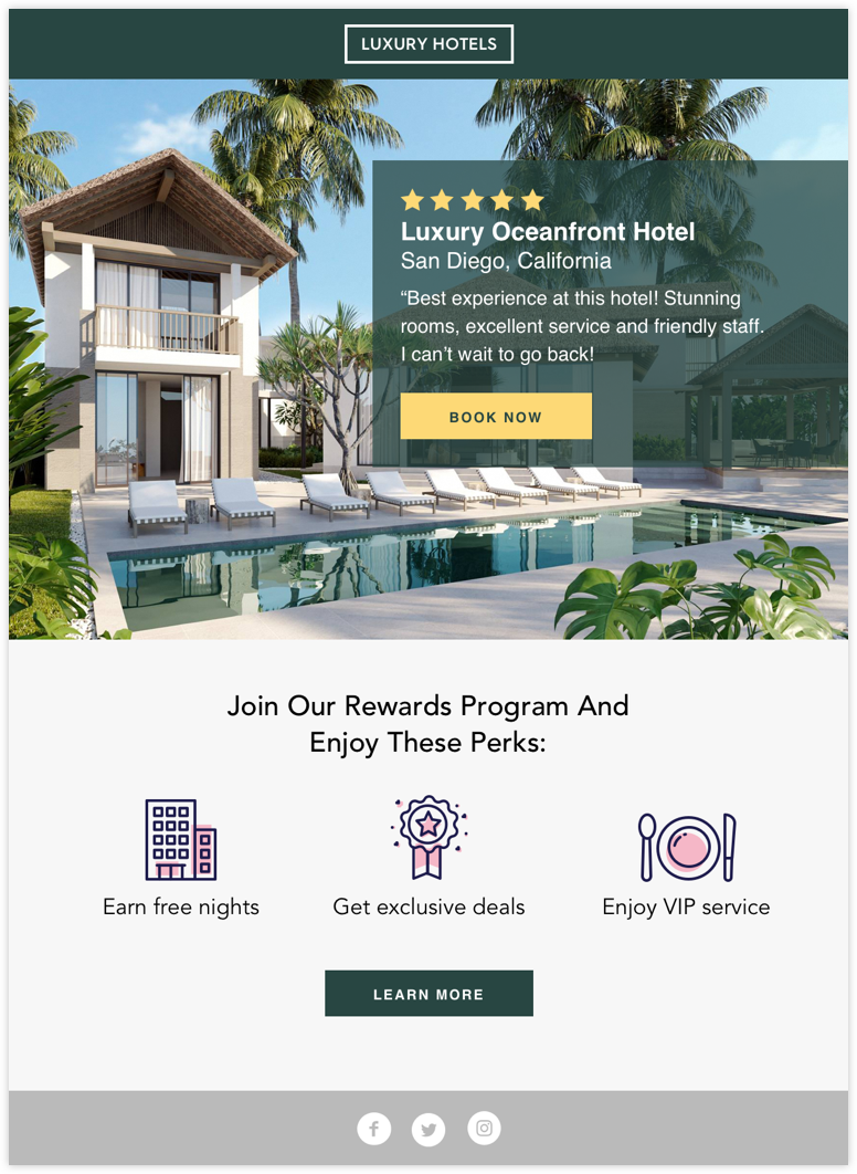 Zembula hospitality reviews email mock up