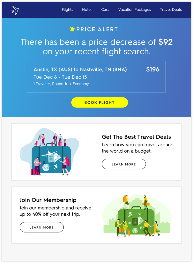 Zembula hospitality price email mock up