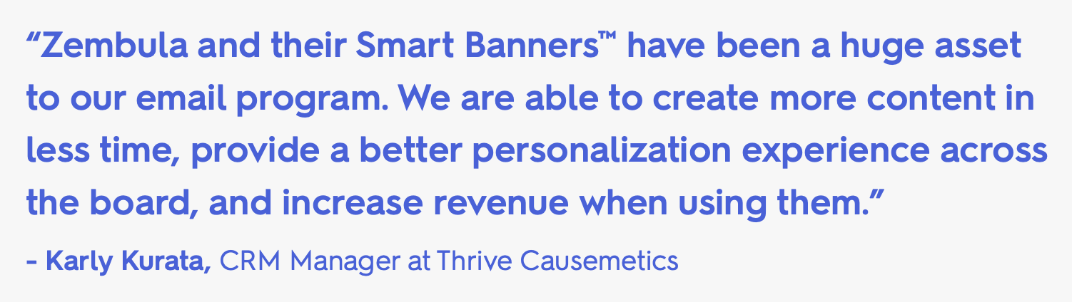 Thrive Causmetics quote