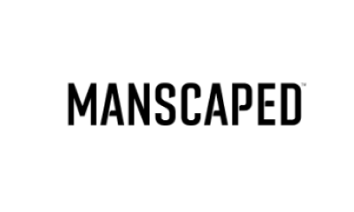 Black Text On A White Background That Reads &Quot;Manscaped.&Quot; The Text Is Centered And In Capital Letters.