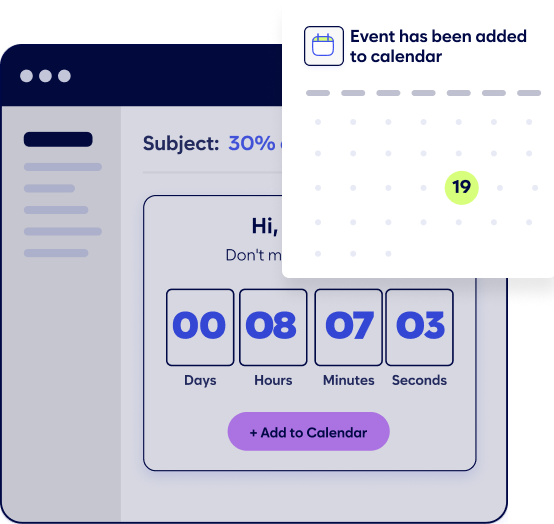 Now Your On Your Users Calendar!